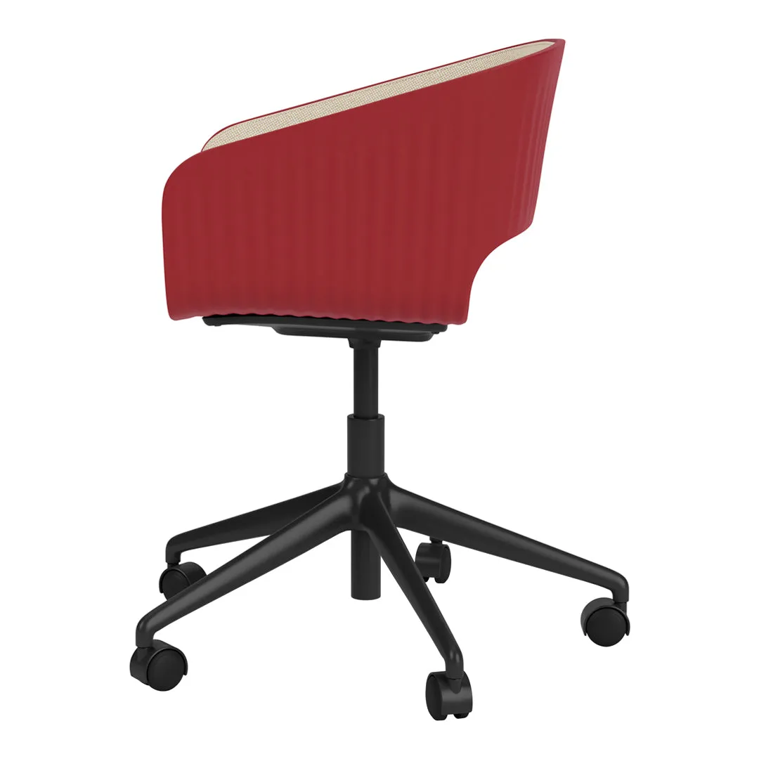 Maree 406 Office Chair - 5 Star Base w/ Casters - Front Upholstered