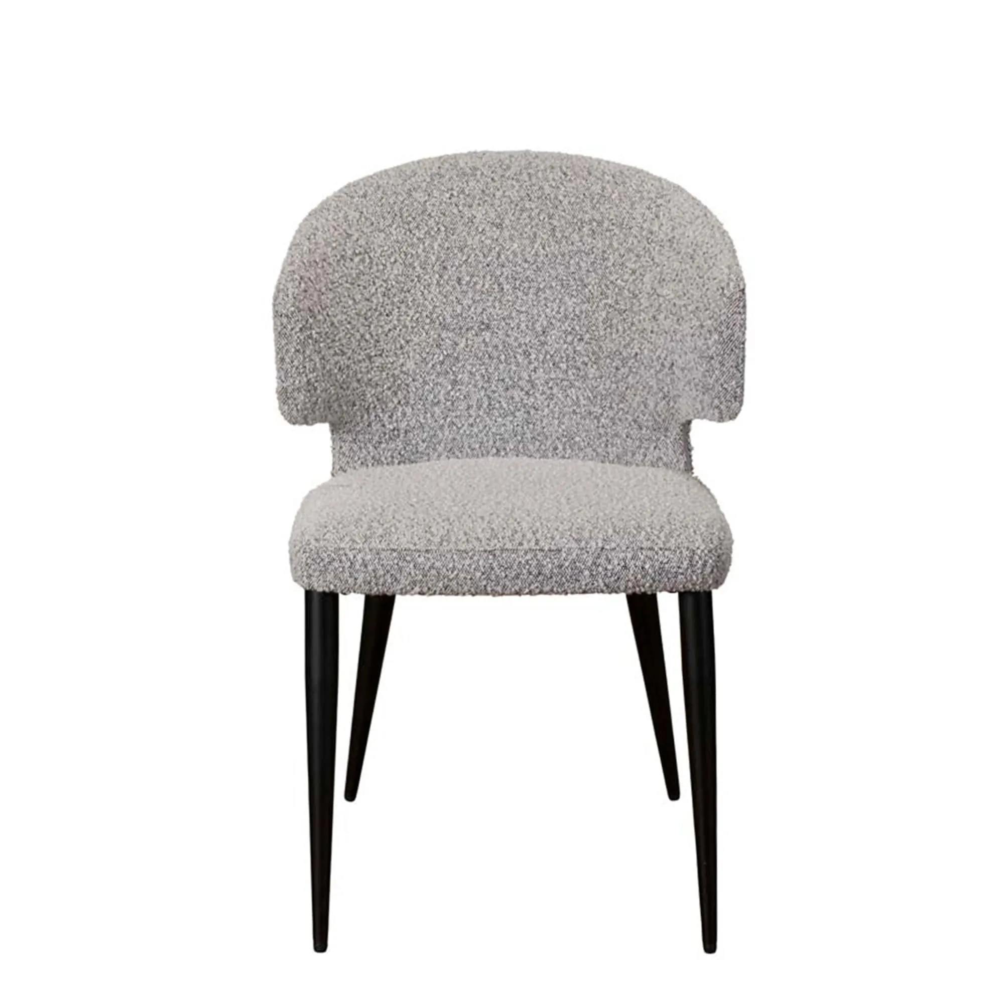 Mia - Dining Chair In Grey Boucle