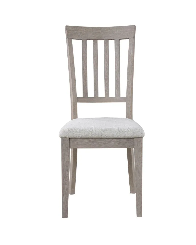 Milano Slat Back Side Chair - Beige