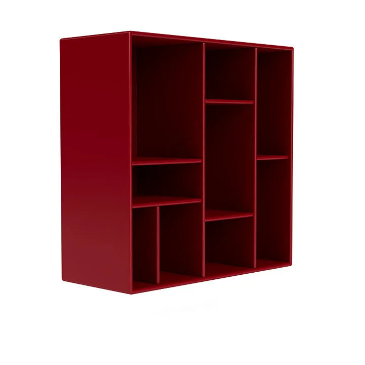 Montana Compile Decorative Shelf With Suspension Rail, Beetroot Red