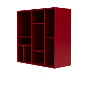 Montana Compile Decorative Shelf With Suspension Rail, Beetroot Red