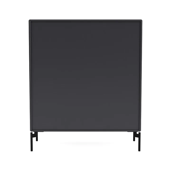Montana Cover Cabinet With Legs, Anthracite/Black