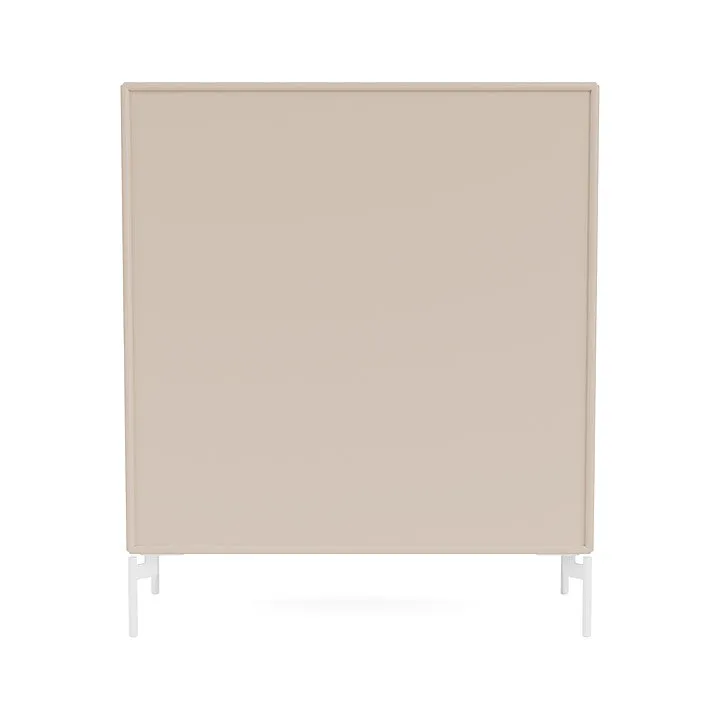 Montana Cover Cabinet With Legs, Clay/Snow White
