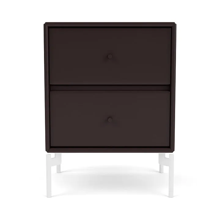 Montana Drift Drawer Module With Legs, Balsamic/Snow White