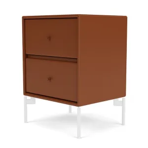 Montana Drift Drawer Module With Legs, Hazelnut/Snow White