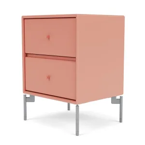 Montana Drift Drawer Module With Legs, Rhubarb/Matt Chrome