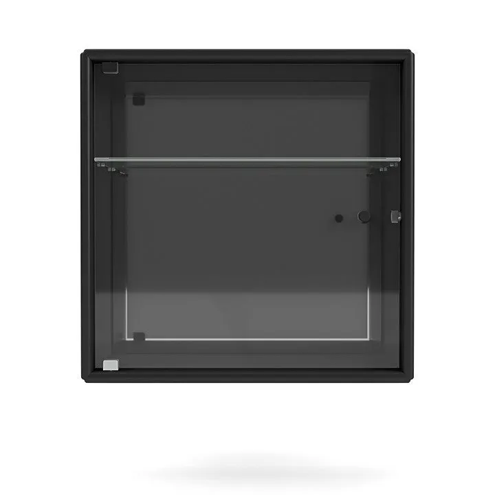Montana Perfume Wall Mounted Cabinet With Mirror, Black