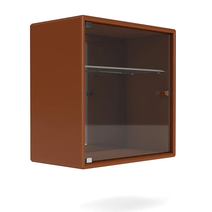 Montana Perfume Wall Mounted Cabinet With Mirror, Hazelnut Brown