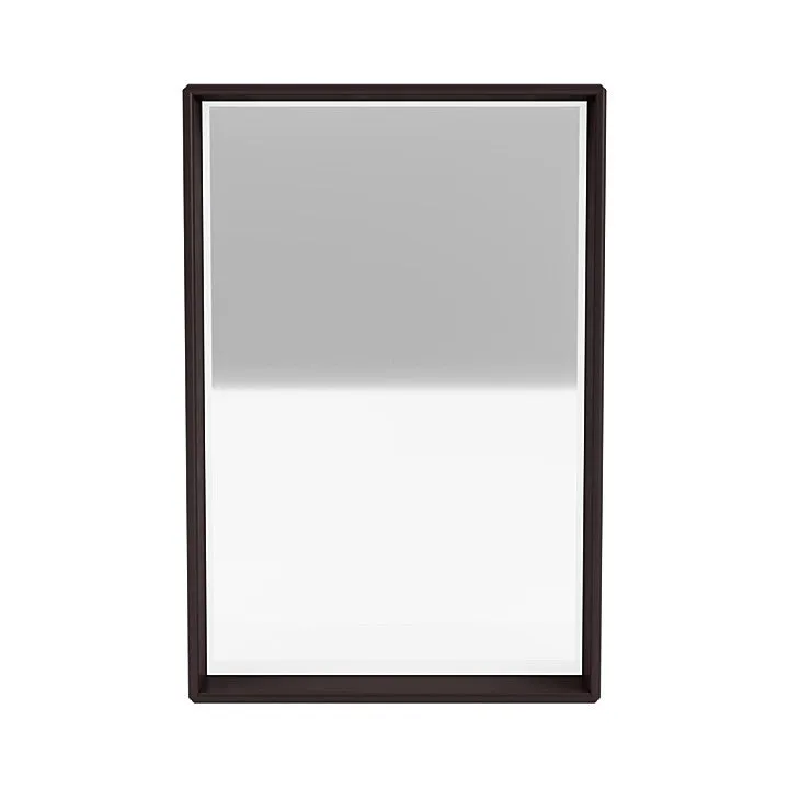 Montana Shelfie Mirror With Shelf Frame, Balsamic Brown