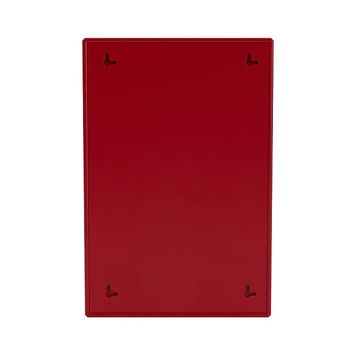 Montana Shelfie Mirror With Shelf Frame, Beetroot Red