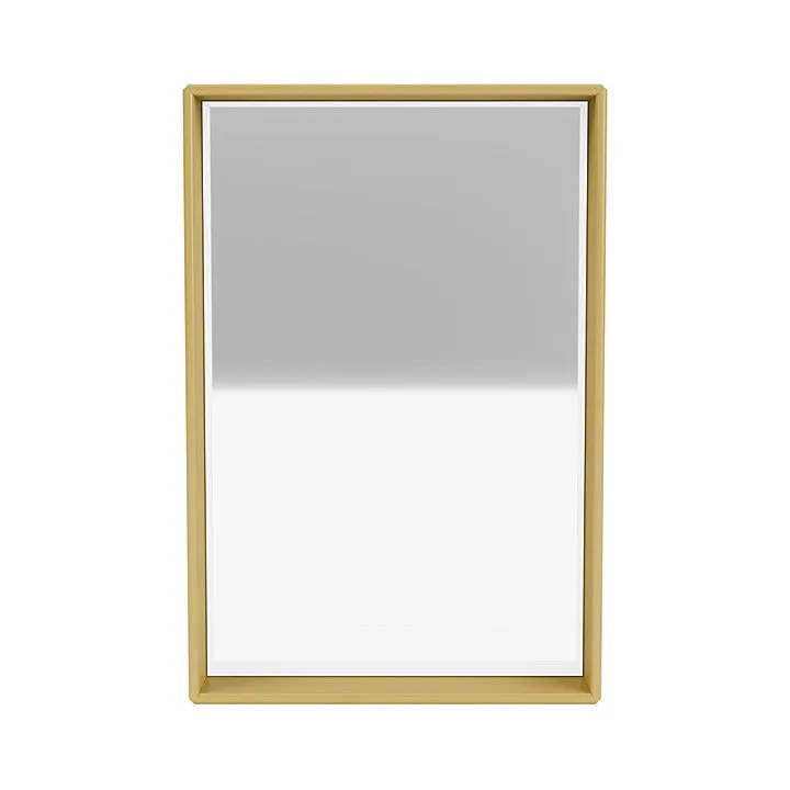 Montana Shelfie Mirror With Shelf Frame, Cumin Yellow