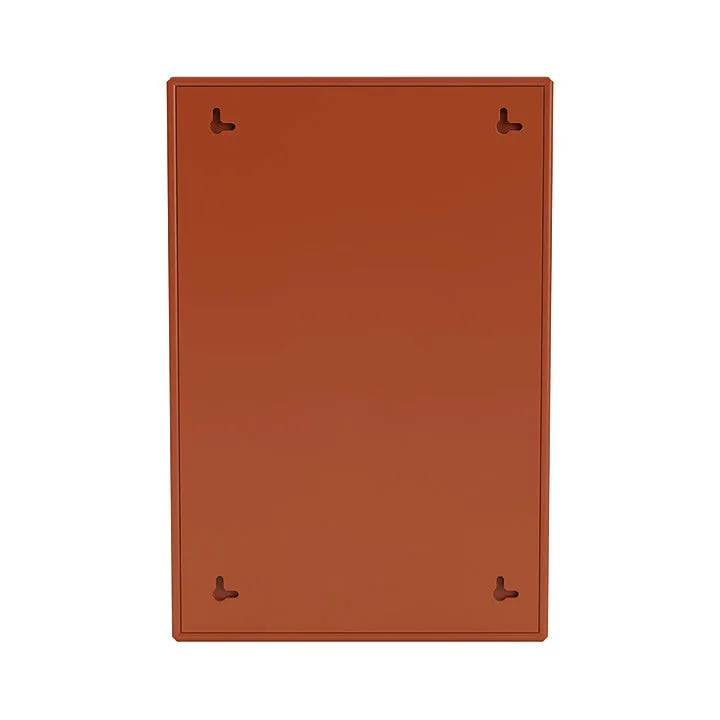 Montana Shelfie Mirror With Shelf Frame, Hokkaido Brown