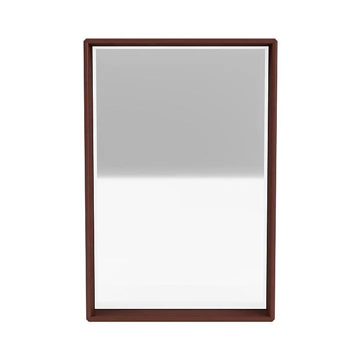 Montana Shelfie Mirror With Shelf Frame, Masala
