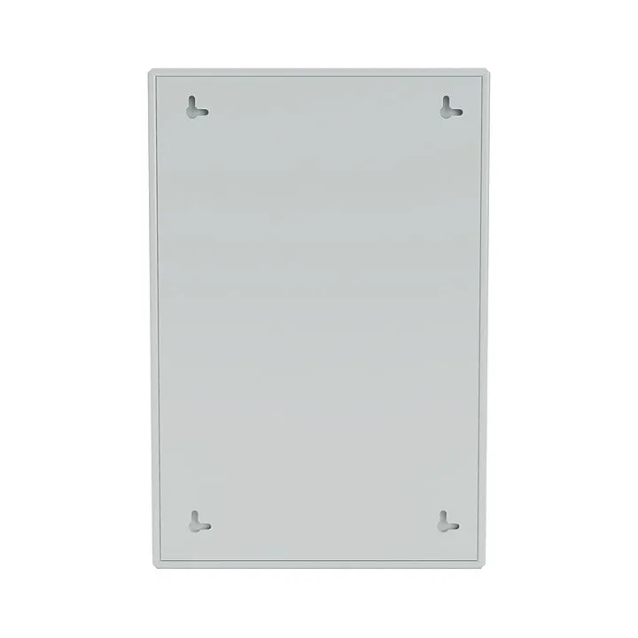 Montana Shelfie Mirror With Shelf Frame, Oyster Grey