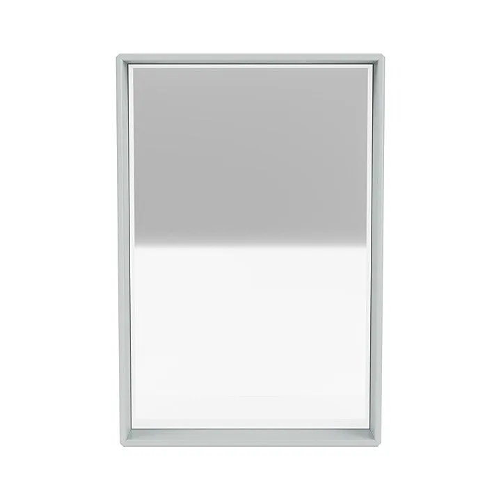 Montana Shelfie Mirror With Shelf Frame, Oyster Grey