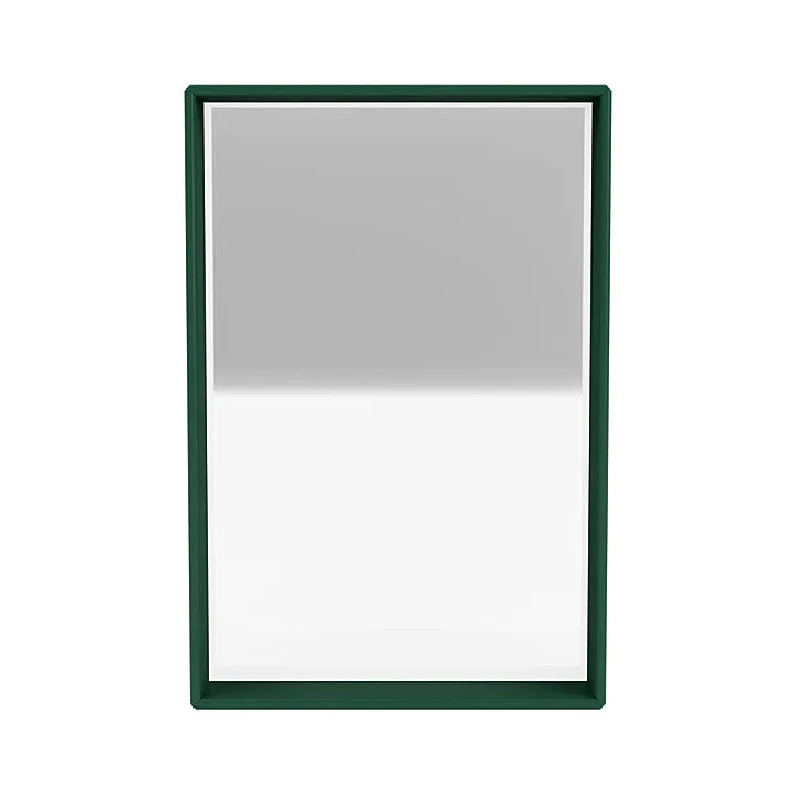 Montana Shelfie Mirror With Shelf Frame, Pine Green