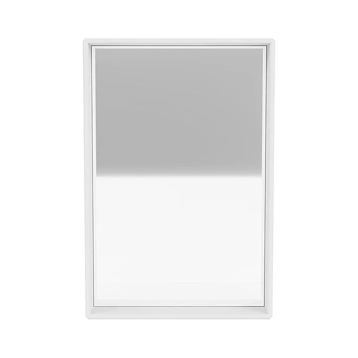 Montana Shelfie Mirror With Shelf Frame, Snow White