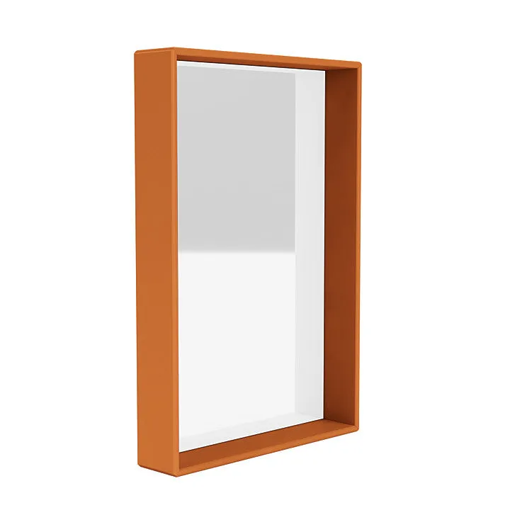 Montana Shelfie Mirror With Shelf Frame, Turmeric Yellow