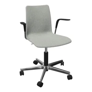 MOOD Learn Conference Armchair - Fully Upholstered - 5-Star Base w/ Casters