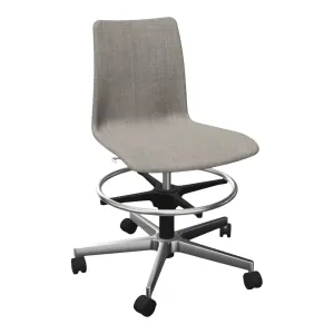 MOOD Learn Conference Chair - Fully Upholstered - 5-Star Base w/ Casters & Footrest