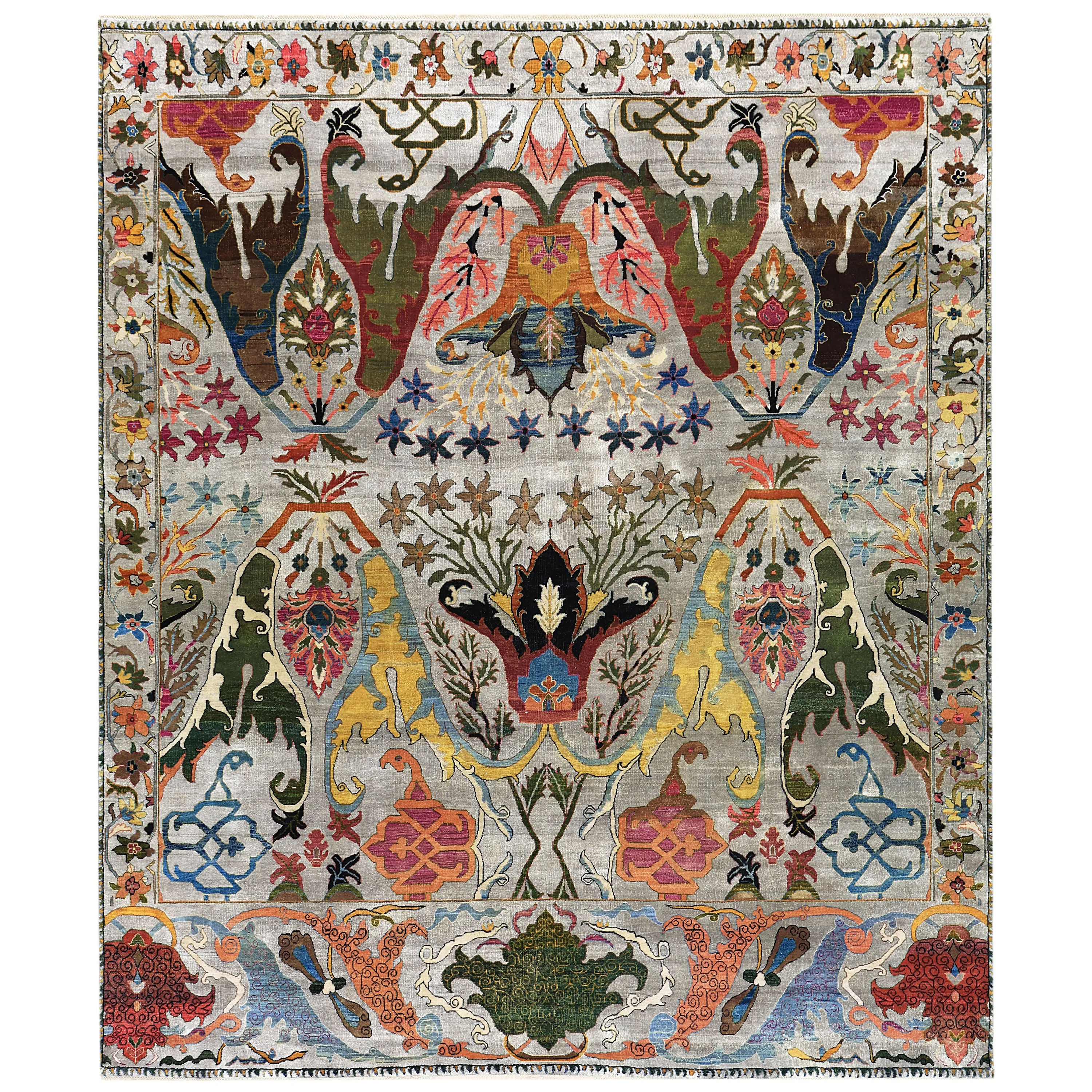 Multicolored Alchemy Transitional Wool Rug - 8'2" x 9'7"