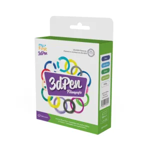 myFirst 3dPen Filaments 5 Cold Tone Colours - White, Blue, Light Blue, Green & Light Green.
