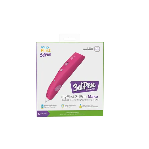 myFirst 3dPen Make, Wireless & Rechargeable Battery - Red