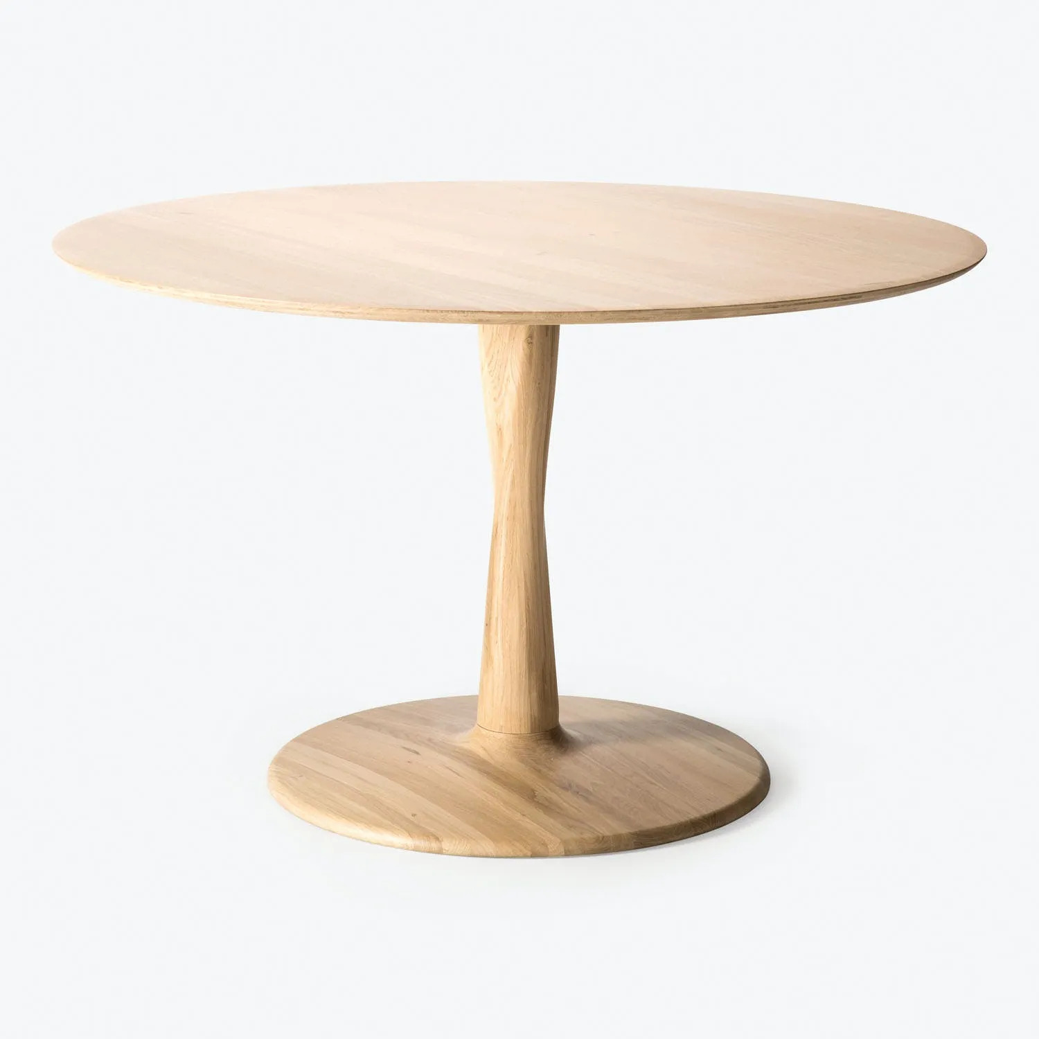 Natural Oak Torsion Round Dining Table