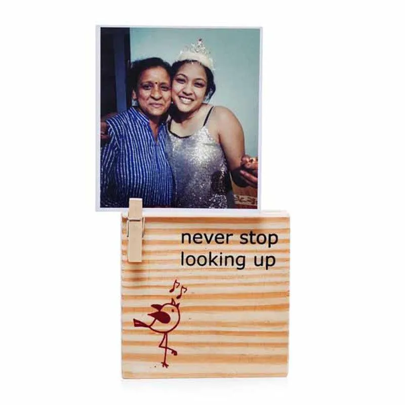 Never stop table photo frame