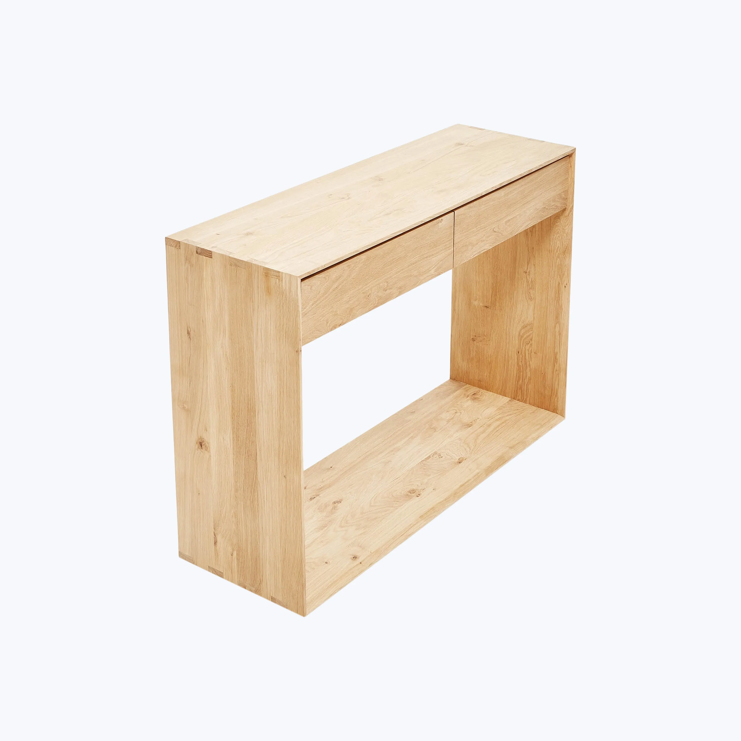 Nordic 2-Drawer Oak Console