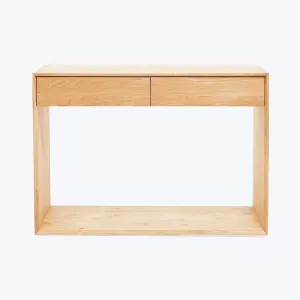 Nordic 2-Drawer Oak Console