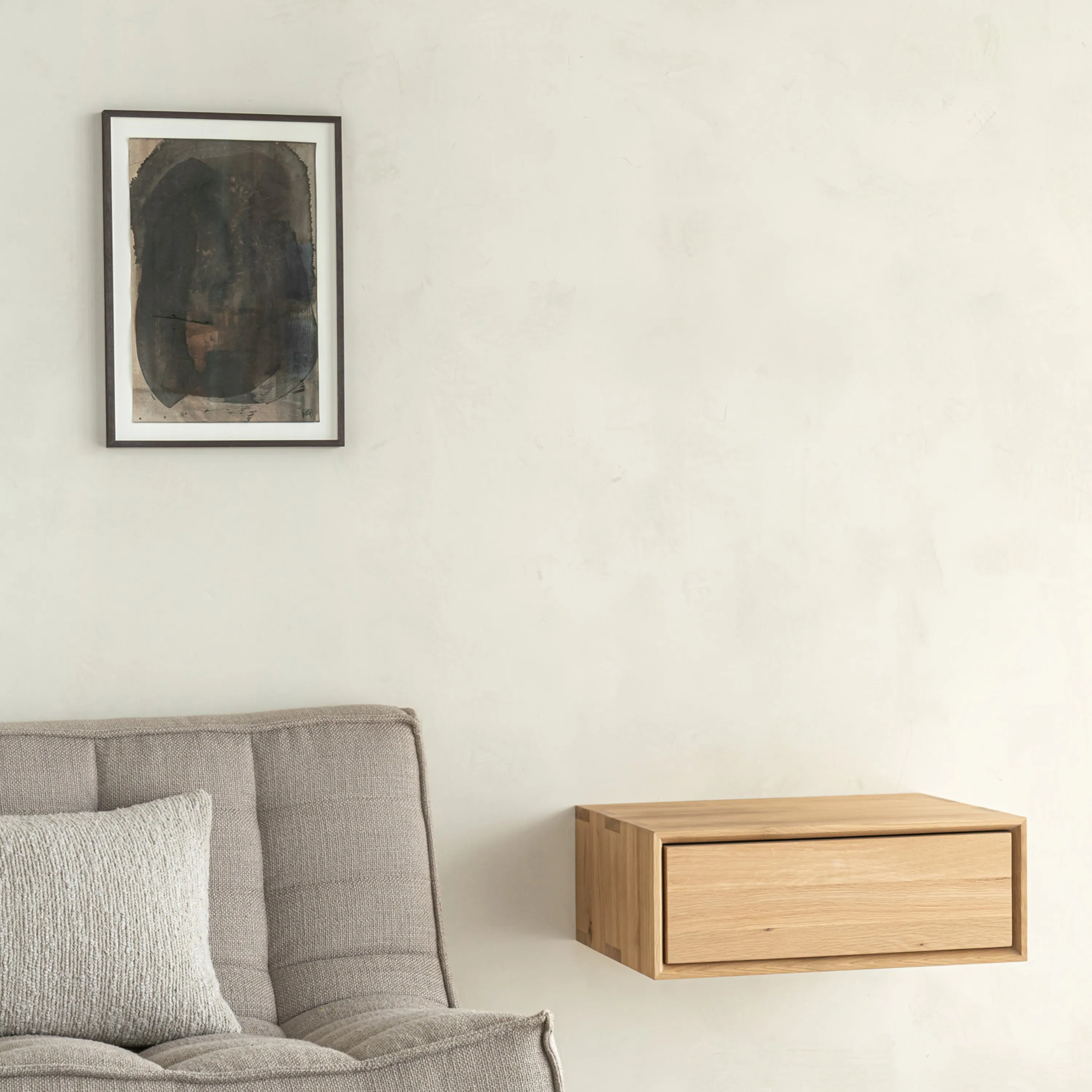 Nordic II Oak Hanging Nightstand