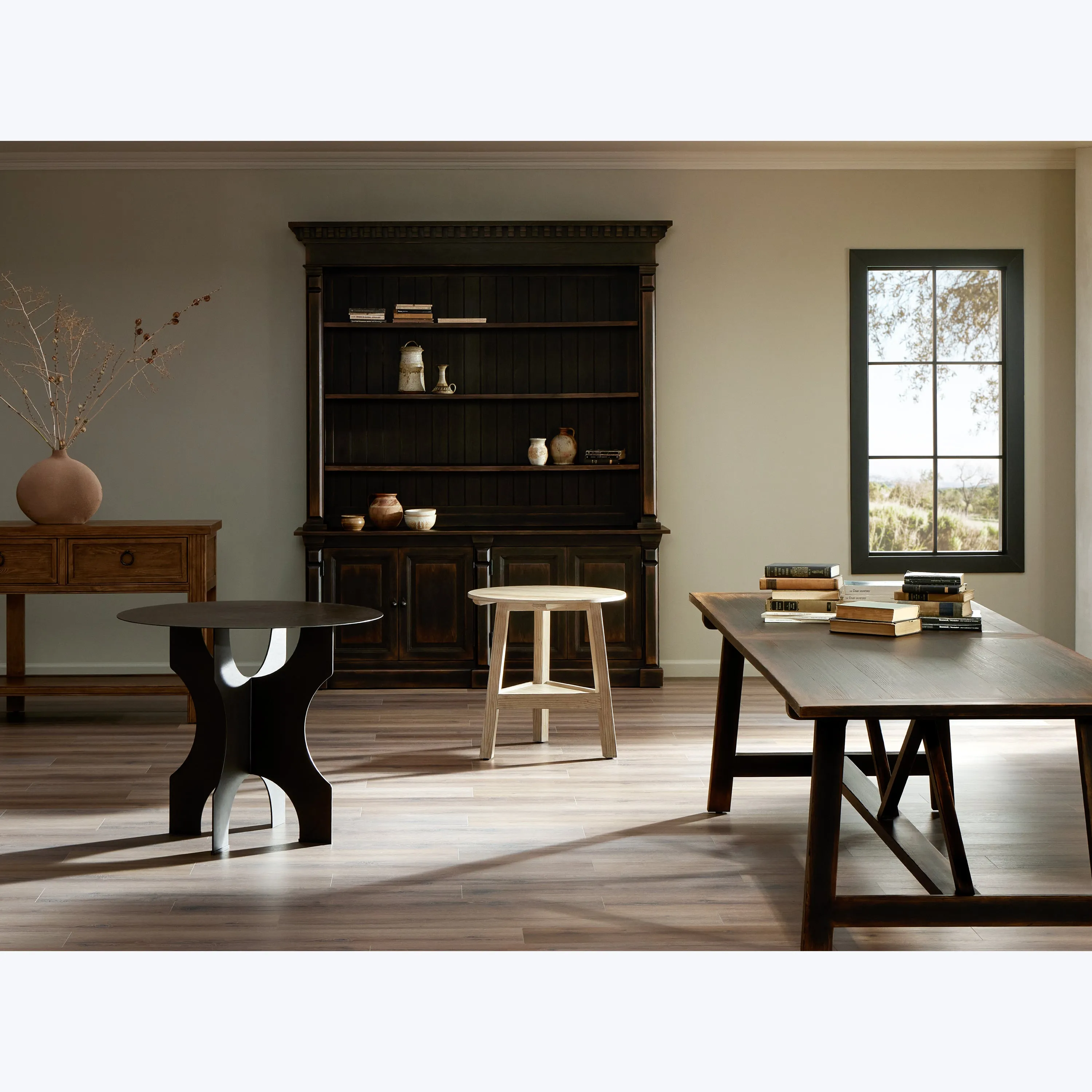 Nostalgia Aged Brown Dining Table