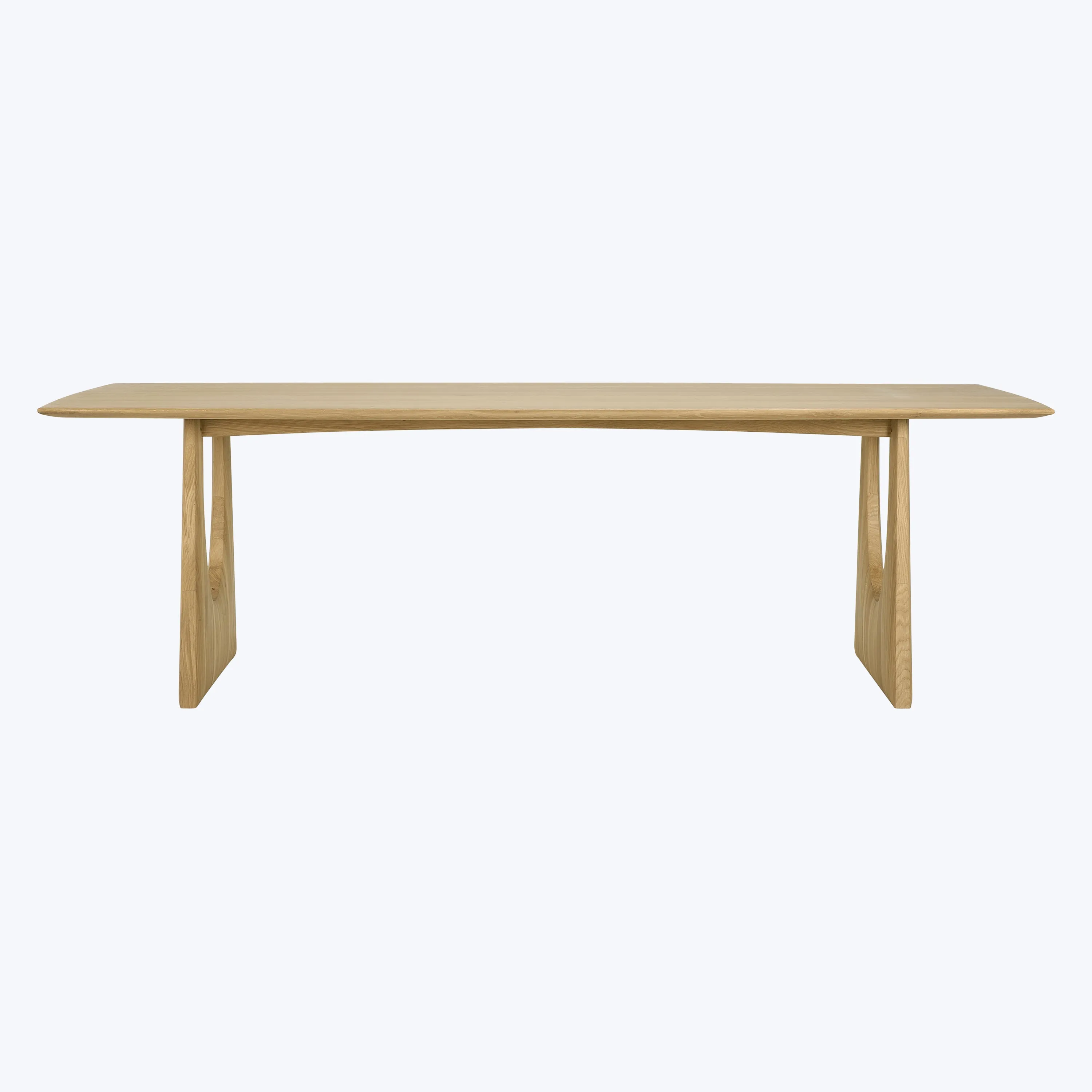 Oak Geometric Rectangular Dining Table