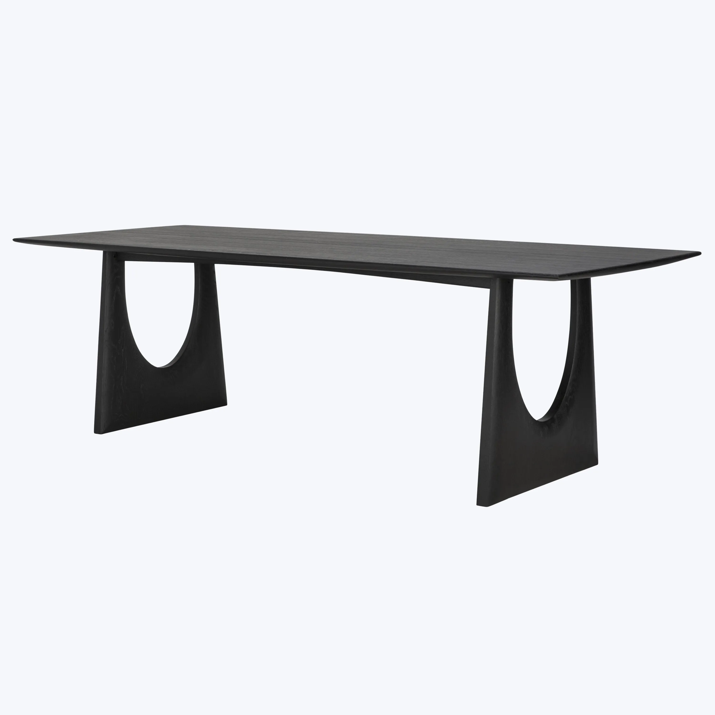 Oak Geometric Rectangular Dining Table
