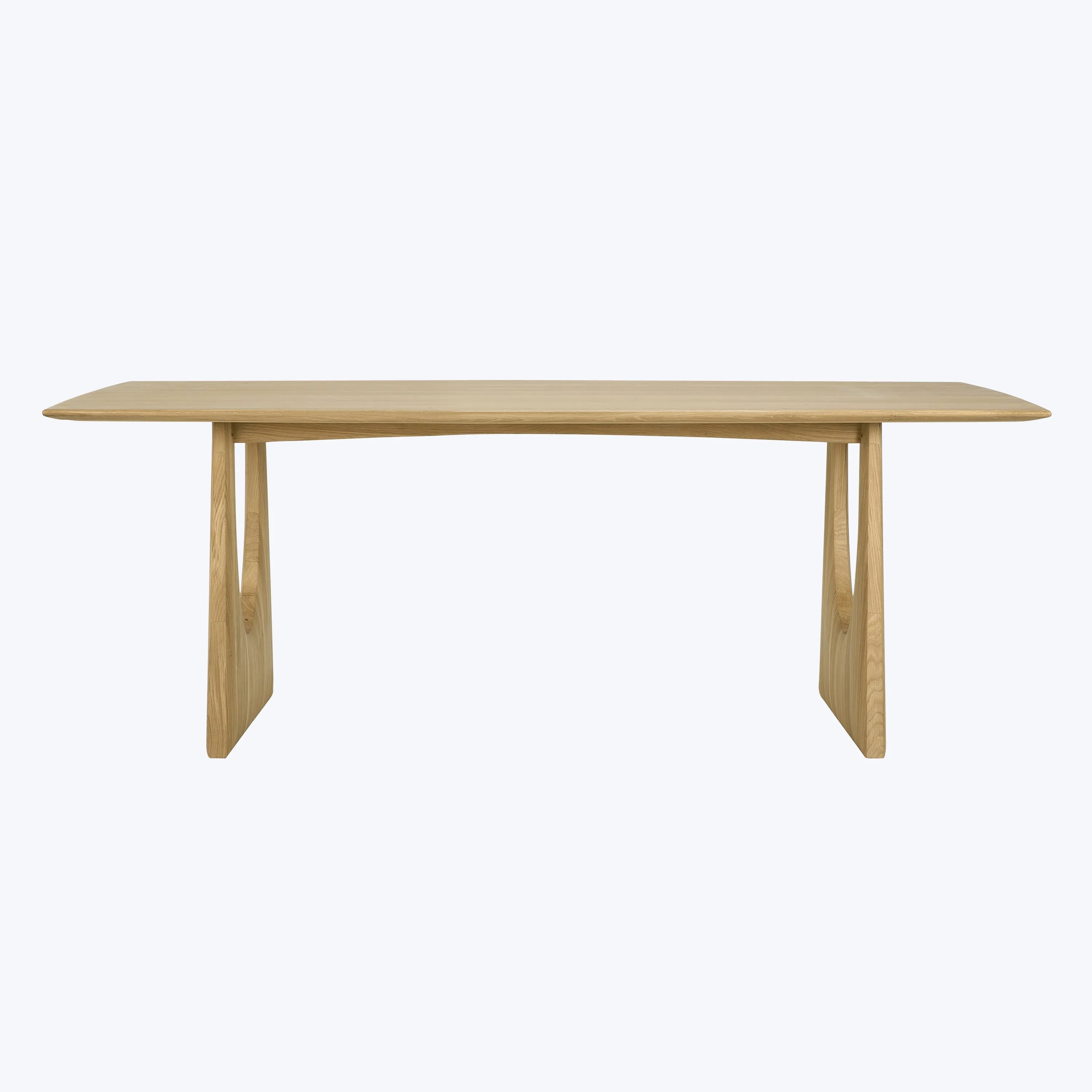 Oak Geometric Rectangular Dining Table