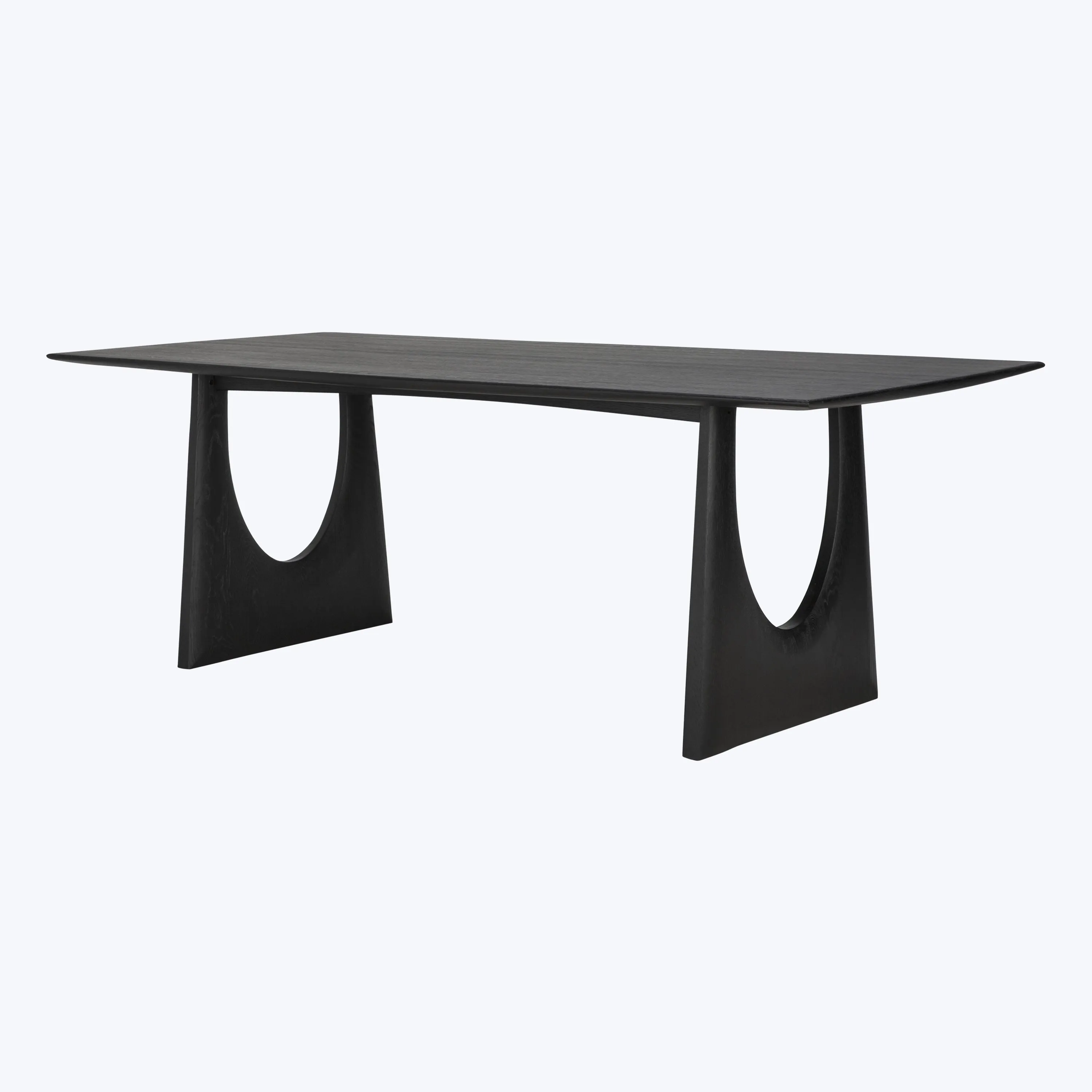 Oak Geometric Rectangular Dining Table