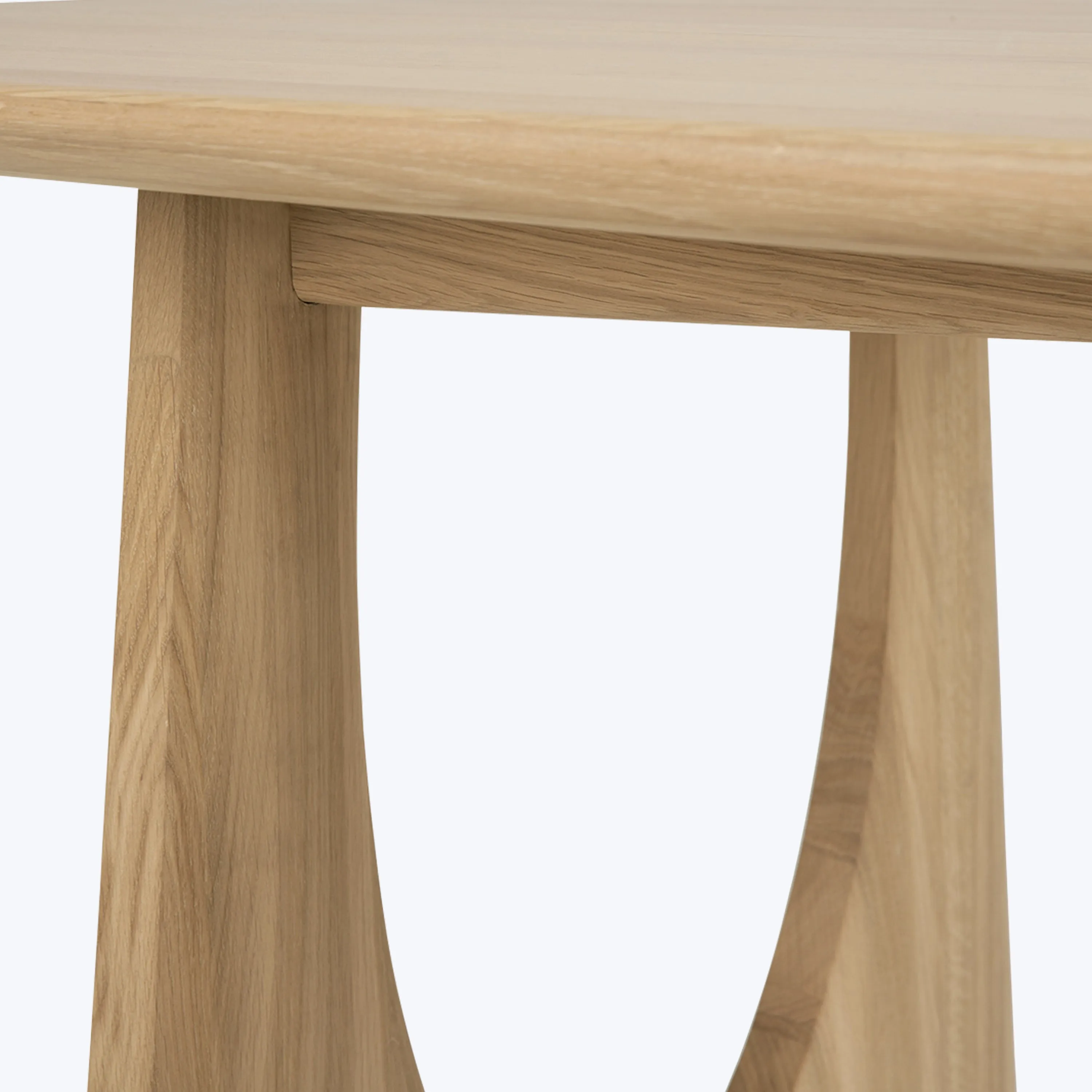 Oak Geometric Rectangular Dining Table