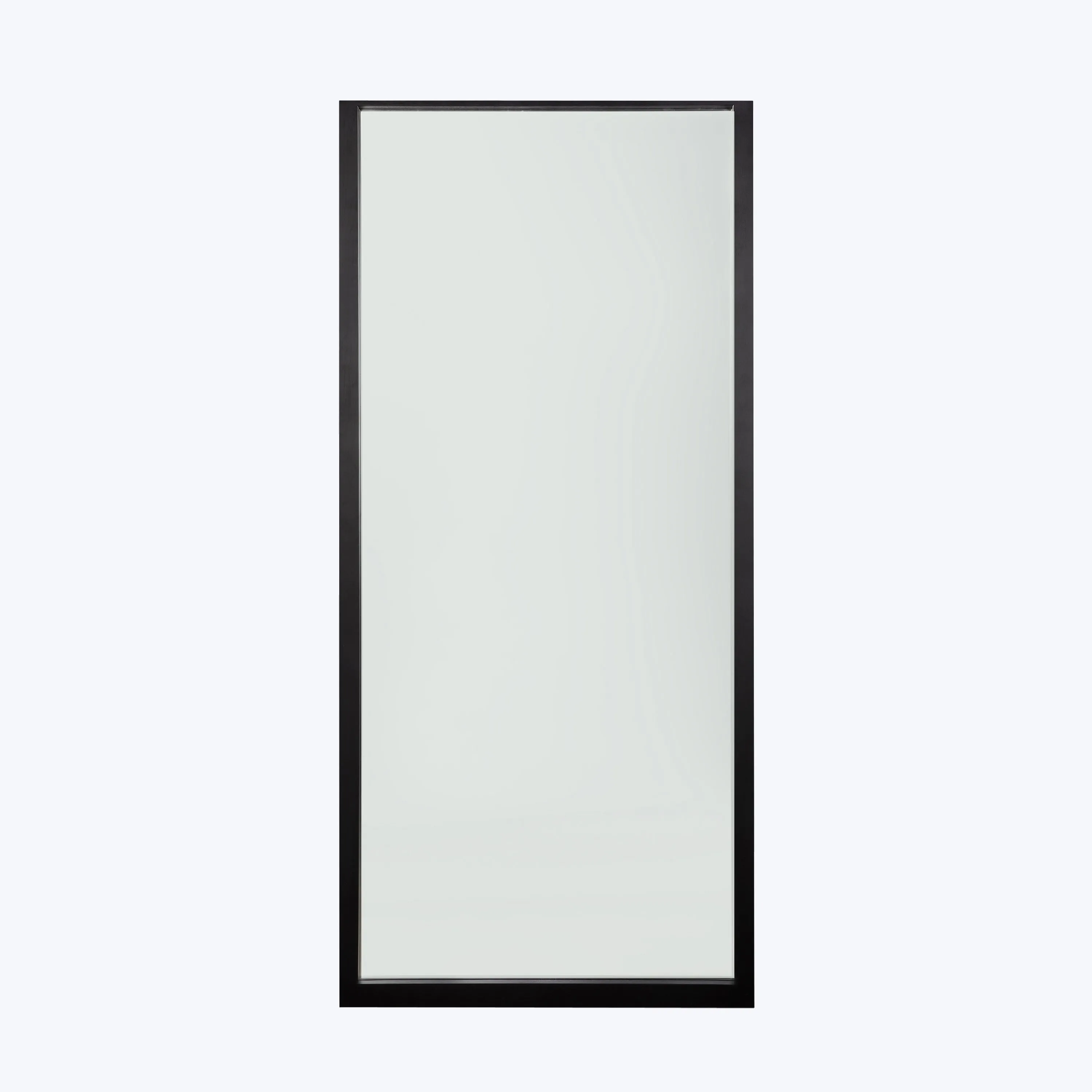 Oak Light Frame Floor Mirror