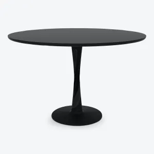 Oak Torsion Round Dining Table