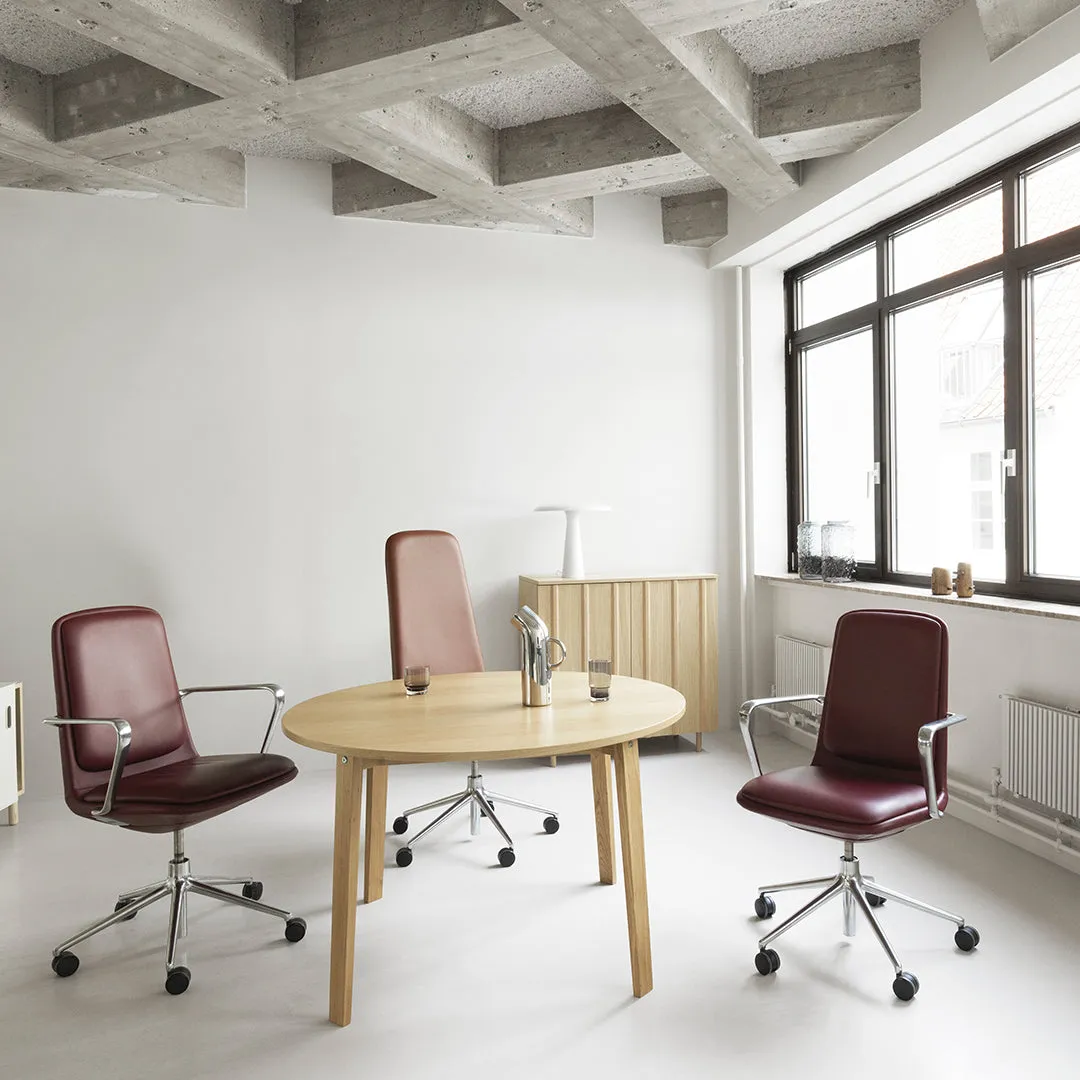 Off Side Chair High Back - 5-Star Swivel Base