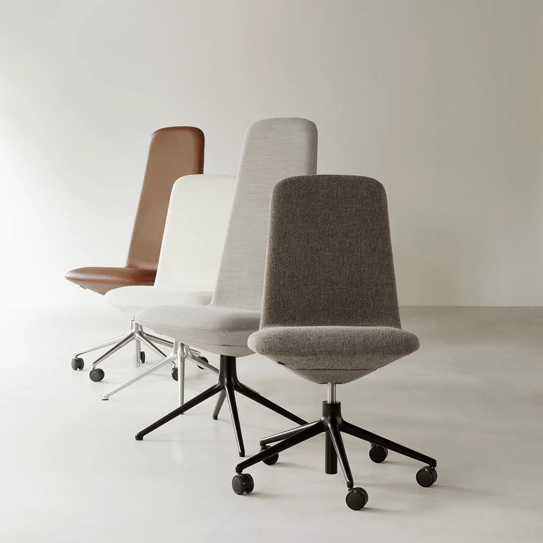 Off Side Chair High Back - 5-Star Swivel Base