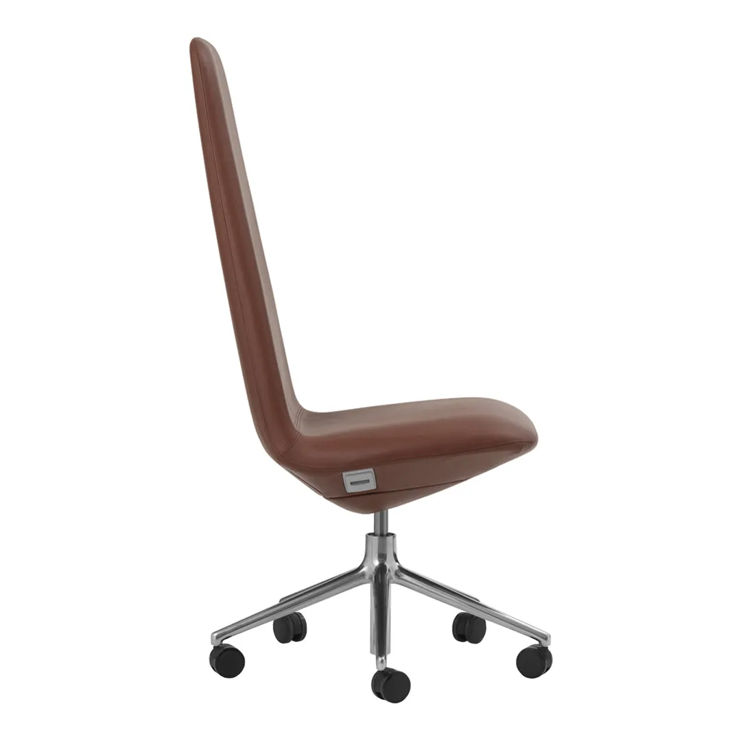 Off Side Chair High Back - 5-Star Swivel Base