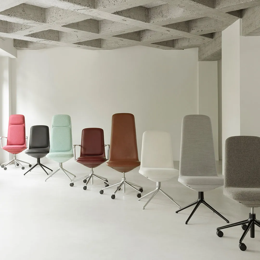 Off Side Chair Low Back - 5-Star Swivel Base