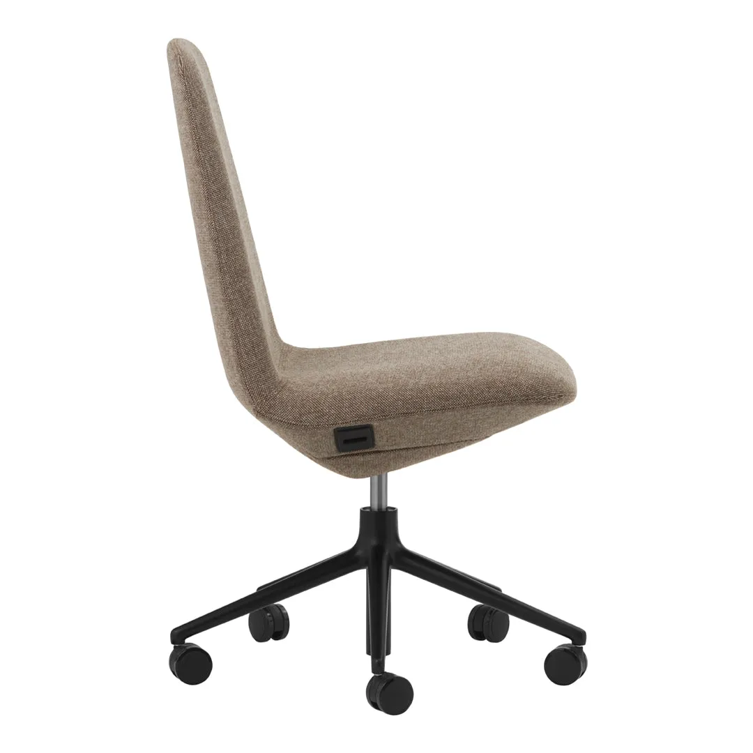 Off Side Chair Low Back - 5-Star Swivel Base