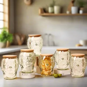 Old monk Bottle Jars (Set of Six)