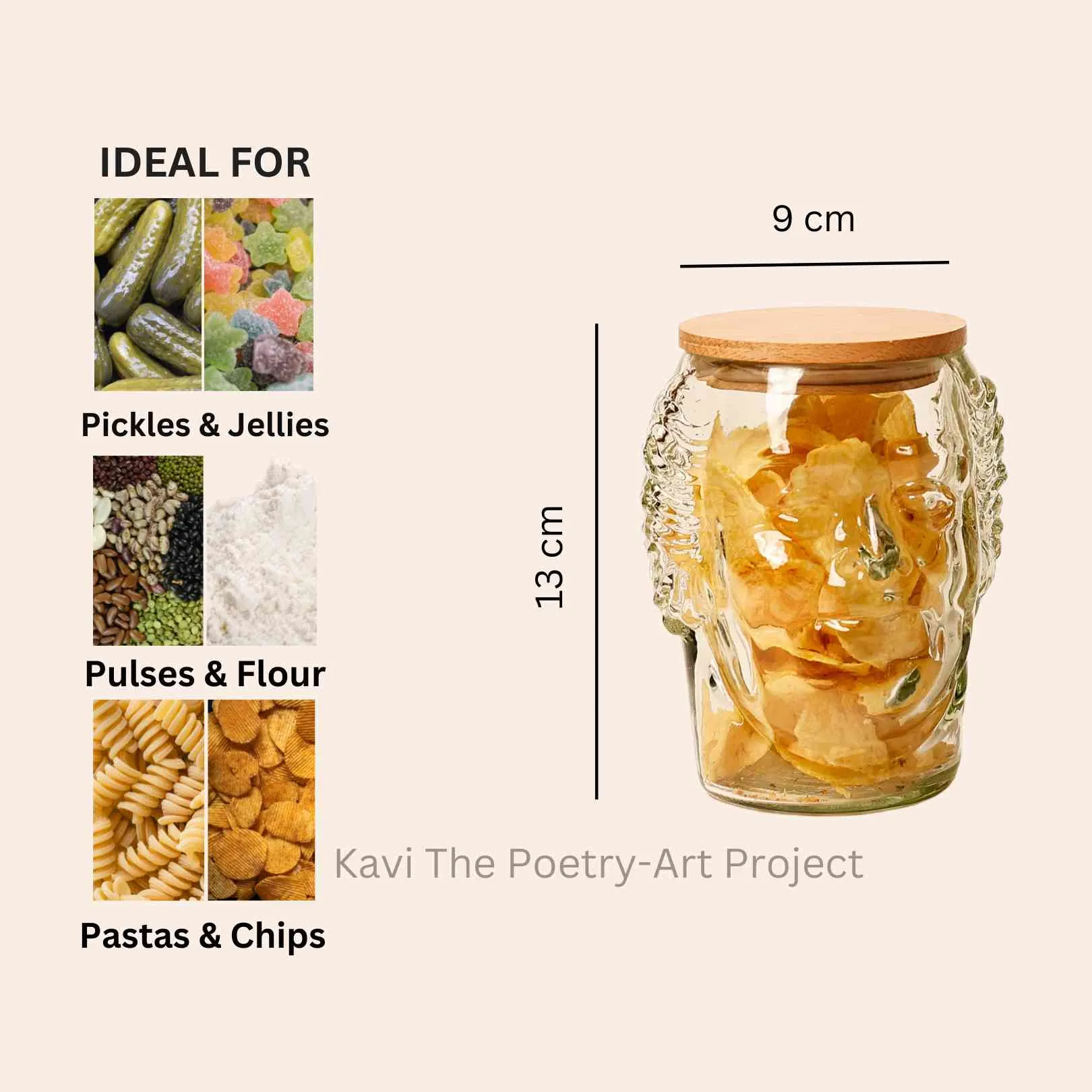 Old monk Bottle Jars (Set of Six)