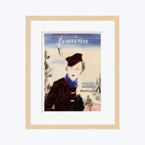 Original Vintage Femina Magazine Cover, April 1933