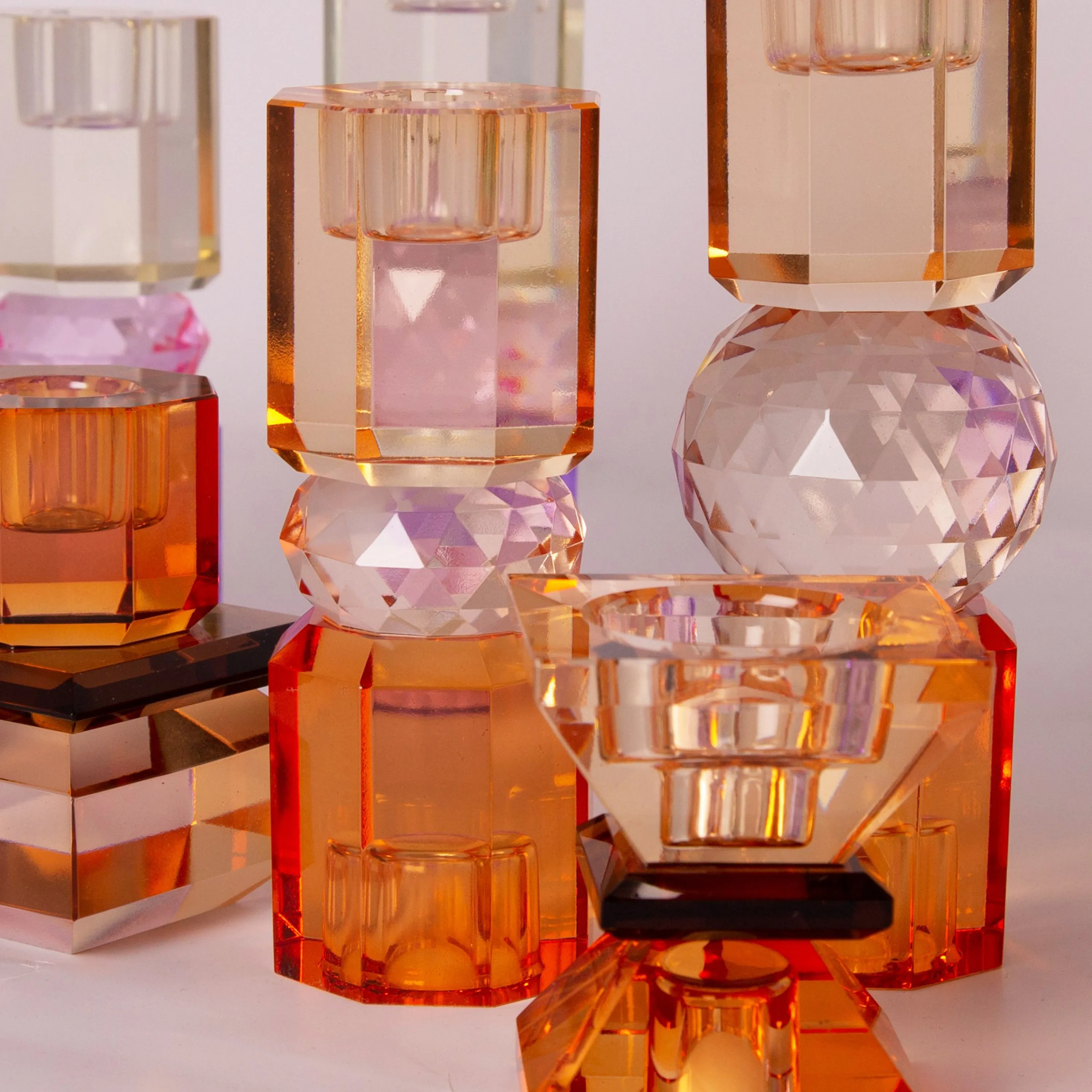 Ornamental Crystal Candle Holder