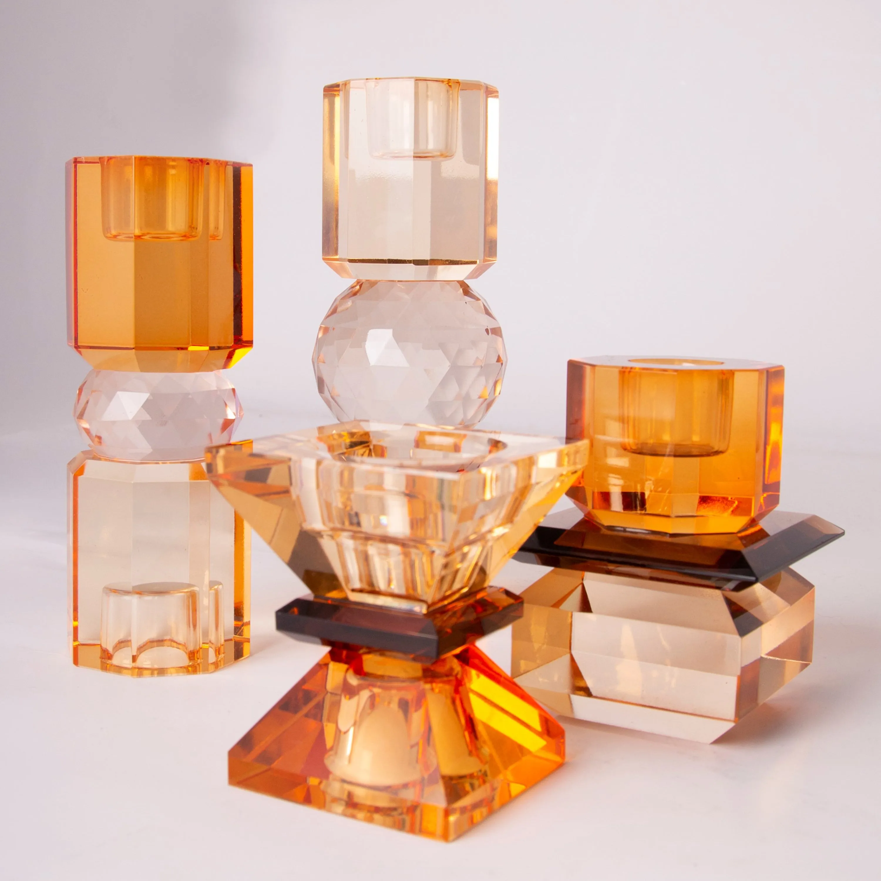 Ornamental Crystal Candle Holder